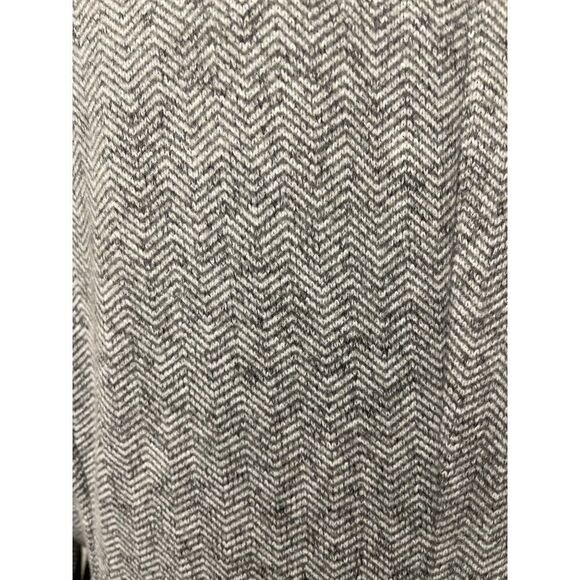Lands End Women Gray One Button Chevron Pattern Jacket Size L - Picture 5 of 8